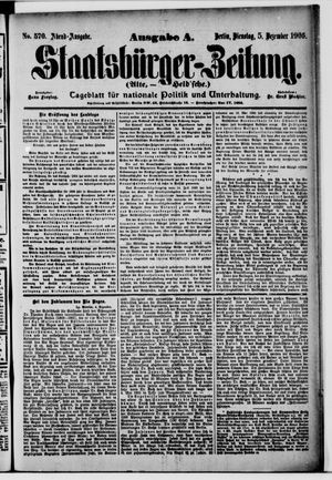 Staatsbürger-Zeitung vom 05.12.1905