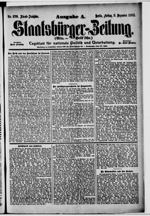 Staatsbürger-Zeitung vom 08.12.1905