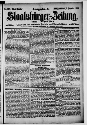 Staatsbürger-Zeitung vom 09.12.1905