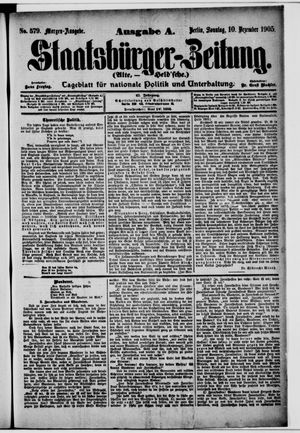 Staatsbürger-Zeitung on Dec 10, 1905