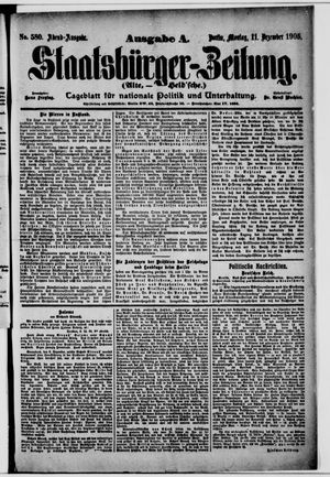 Staatsbürger-Zeitung vom 11.12.1905
