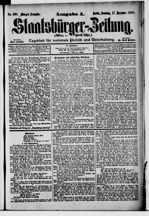 Staatsbürger-Zeitung vom 17.12.1905