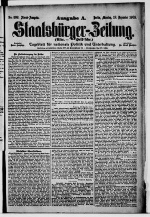 Staatsbürger-Zeitung on Dec 18, 1905
