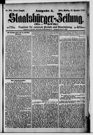 Staatsbürger-Zeitung vom 19.12.1905
