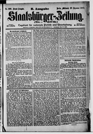Staatsbürger-Zeitung on Dec 20, 1905