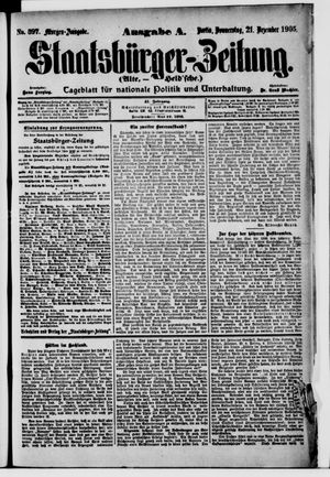 Staatsbürger-Zeitung vom 21.12.1905