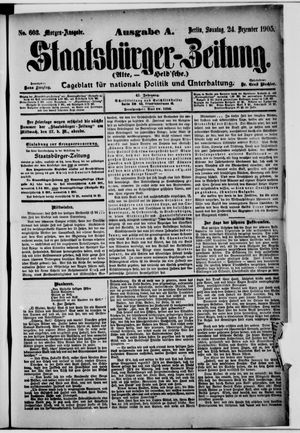 Staatsbürger-Zeitung vom 24.12.1905