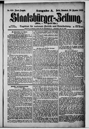 Staatsbürger-Zeitung vom 30.12.1905