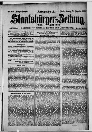 Staatsbürger-Zeitung vom 31.12.1905