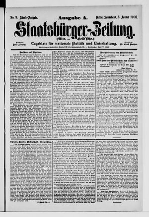 Staatsbürger-Zeitung vom 06.01.1906
