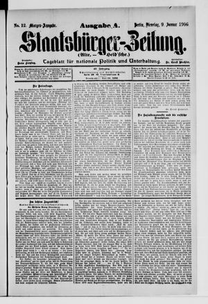 Staatsbürger-Zeitung vom 09.01.1906