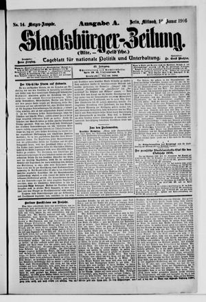 Staatsbürger-Zeitung vom 10.01.1906