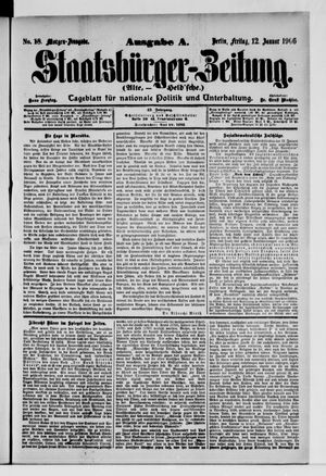 Staatsbürger-Zeitung vom 12.01.1906