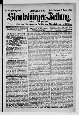 Staatsbürger-Zeitung vom 13.01.1906