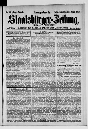 Staatsbürger-Zeitung on Jan 25, 1906