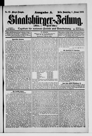 Staatsbürger-Zeitung vom 01.02.1906