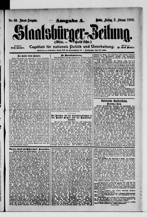 Staatsbürger-Zeitung vom 02.02.1906