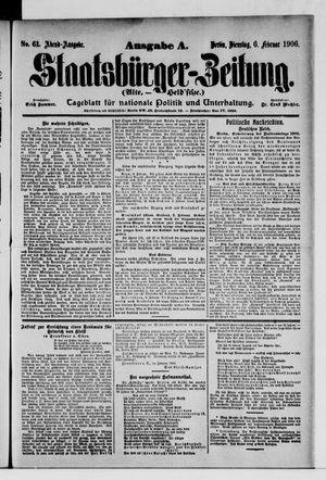 Staatsbürger-Zeitung vom 06.02.1906
