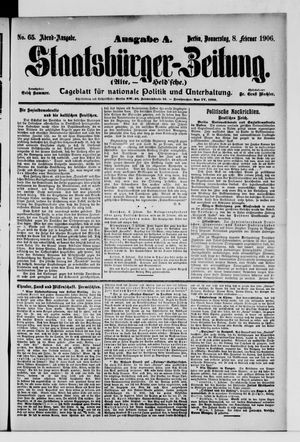Staatsbürger-Zeitung vom 08.02.1906