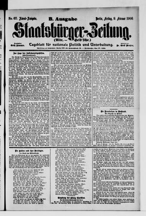Staatsbürger-Zeitung on Feb 9, 1906