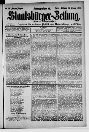 Staatsbürger-Zeitung vom 14.02.1906