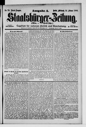 Staatsbürger-Zeitung vom 14.02.1906