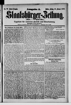 Staatsbürger-Zeitung vom 16.02.1906