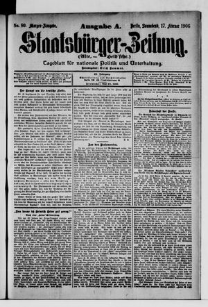Staatsbürger-Zeitung vom 17.02.1906