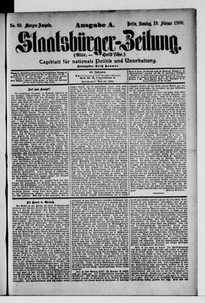 Staatsbürger-Zeitung vom 18.02.1906