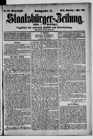 Staatsbürger-Zeitung vom 01.03.1906