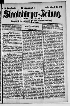 Staatsbürger-Zeitung on Mar 9, 1906