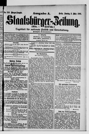 Staatsbürger-Zeitung vom 11.03.1906