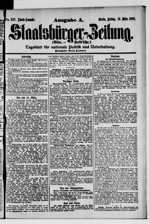 Staatsbürger-Zeitung vom 16.03.1906