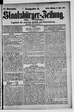 Staatsbürger-Zeitung on Mar 21, 1906