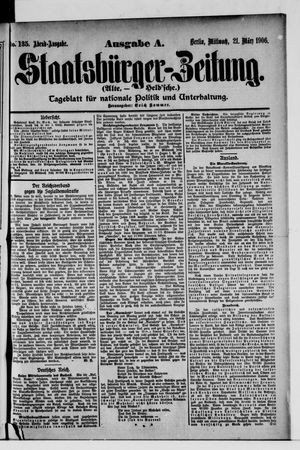 Staatsbürger-Zeitung on Mar 21, 1906