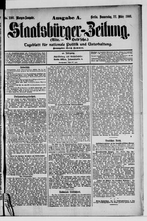 Staatsbürger-Zeitung vom 22.03.1906