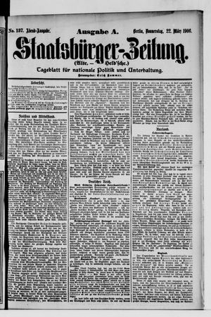 Staatsbürger-Zeitung on Mar 22, 1906