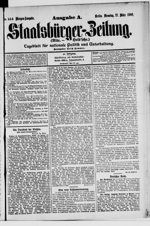 Staatsbürger-Zeitung on Mar 27, 1906