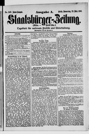 Staatsbürger-Zeitung on Mar 29, 1906