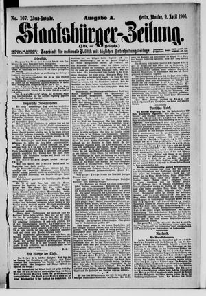 Staatsbürger-Zeitung on Apr 9, 1906