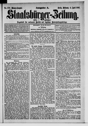 Staatsbürger-Zeitung vom 11.04.1906
