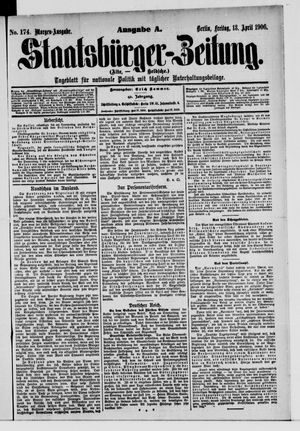 Staatsbürger-Zeitung on Apr 13, 1906