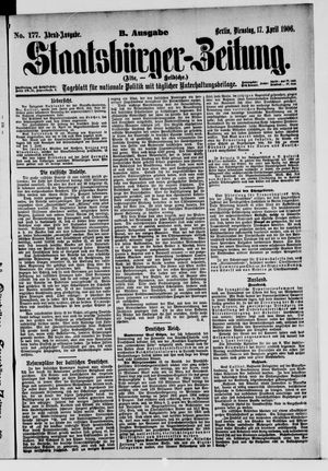 Staatsbürger-Zeitung vom 17.04.1906