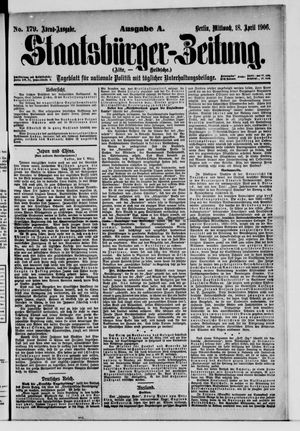 Staatsbürger-Zeitung on Apr 18, 1906