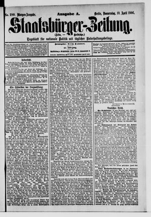 Staatsbürger-Zeitung on Apr 19, 1906
