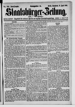 Staatsbürger-Zeitung vom 21.04.1906