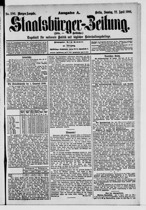 Staatsbürger-Zeitung vom 22.04.1906