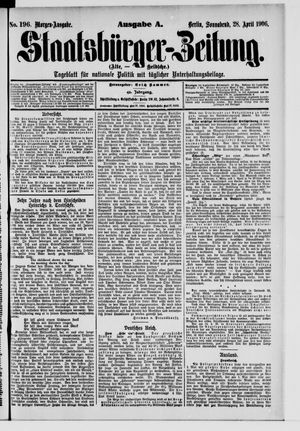 Staatsbürger-Zeitung vom 28.04.1906