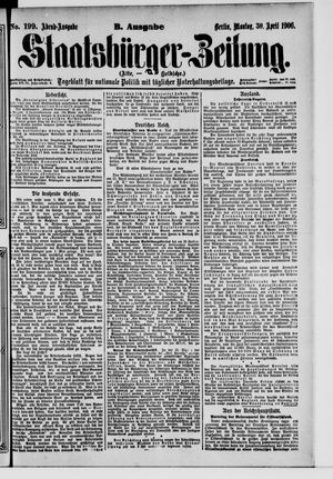 Staatsbürger-Zeitung on Apr 30, 1906