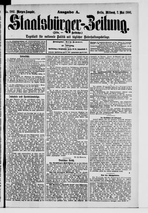 Staatsbürger-Zeitung on May 2, 1906